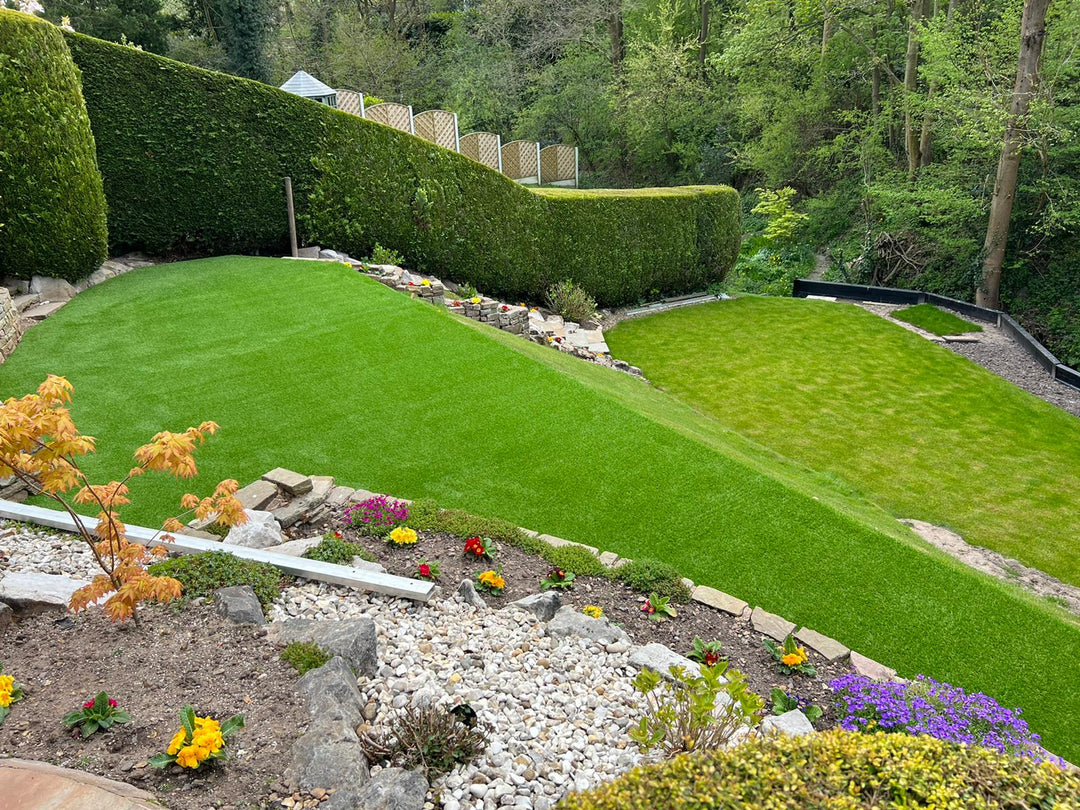 How to Install artificial grass on a slope