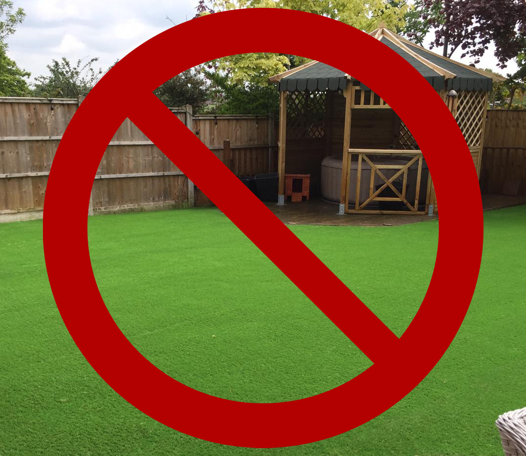 What not to do with (or on) artificial grass